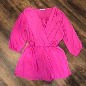 Dainty Hooligan Hot Pink Romper